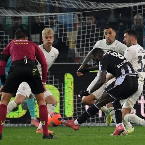 Serie A: Η Ουντινέζε «πάγωσε» τη Λάτσιο στο 95’