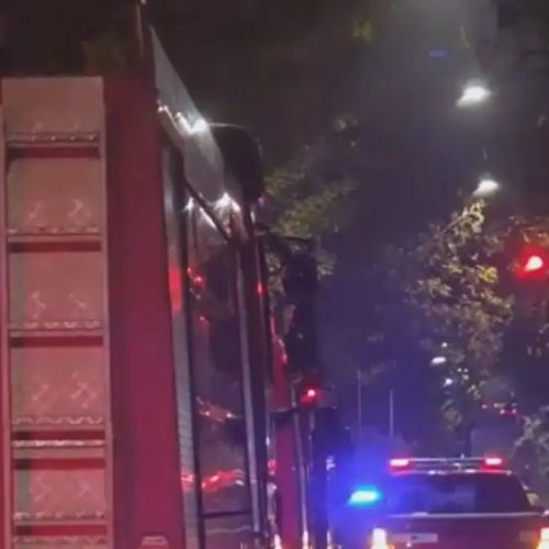 Φωτιά στην Προεδρία της Δημοκρατίας: Κλειστός ο δρόμος στη Βασιλέως Γεωργίου (ΒΙΝΤΕΟ)