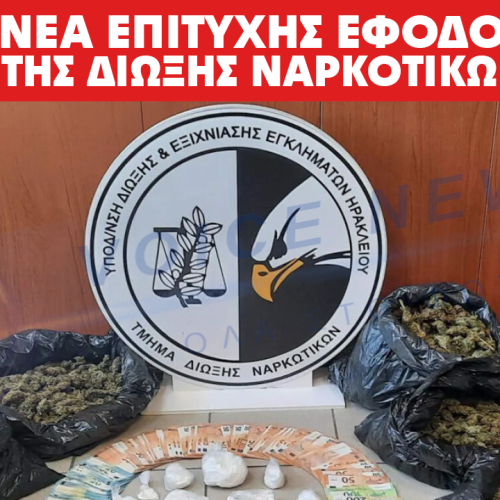 Ναρκωτικά, χρήματα και ζυγαριές στο Ηράκλειο: Στη φυλακή 31χρονος και 27χρονος
