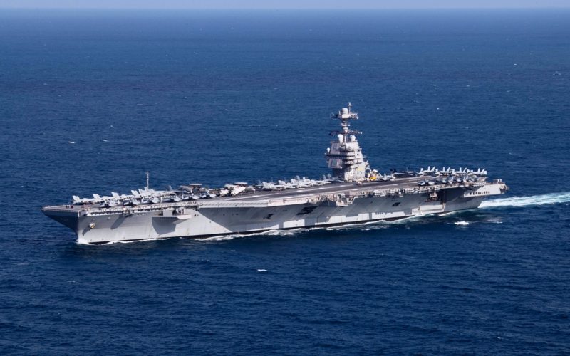 The first-in-class aircraft carrier USS Gerald R. Ford (CVN 78)