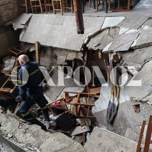 Πάτωμα κατέρρευσε στην Κομοτηνή δύο θαμώνες στο νοσοκομείο