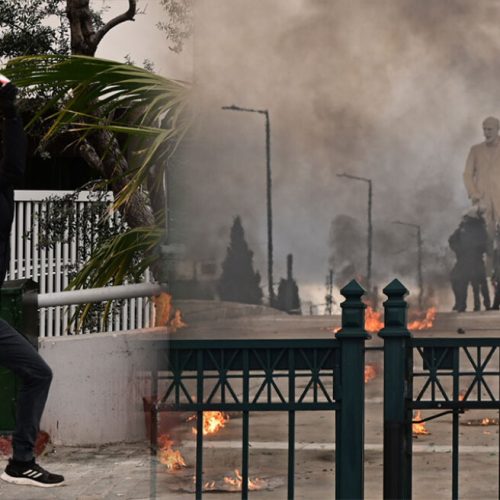 Επεισόδια στην Αθήνα: Εσπασαν αυτοκίνητο του ΣΚΑΪ