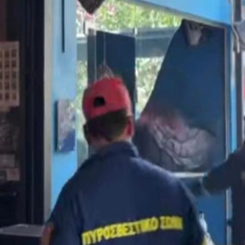 ΦΩΤΙΑ ΚΑΙ ΤΡΑΥΜΑΤΙΣΜΟΣ ΣΤΟ ΗΡΑΚΛΕΙΟ: Έκρηξη φιάλης υγραερίου σε καφενείο