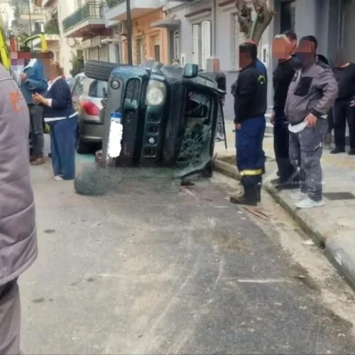 Πάτρα: Τούμπαρε τζιπ με οικογένεια μέσα – αγωνία για δύο μικρά παιδιά!