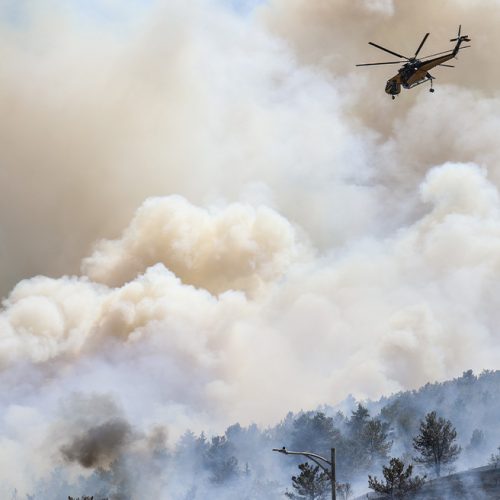 «ΣΤΑΧΤΗ» πάνω από 60.000 στρέμματα στη Χίο – Η «εικόνα» από το πύρινο «μέτωπο»